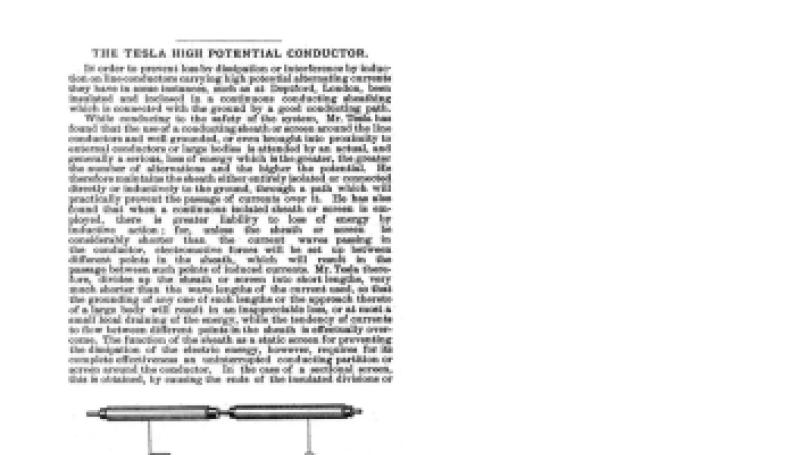 Preview of The Tesla High Potential Conductor article