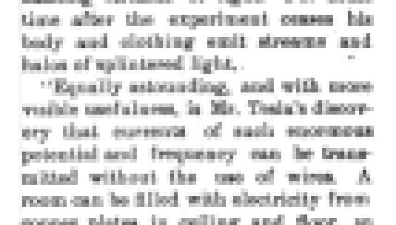 Preview of Electrical Possibilities article