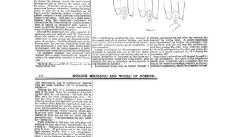 Preview of Tesla Effects with Simple Apparatus (reprint) article