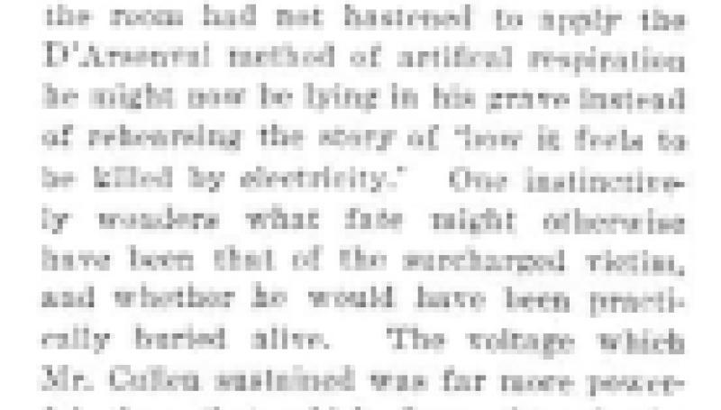 Preview of Uncertain to Declare High Voltage as More Dangerous than Low article
