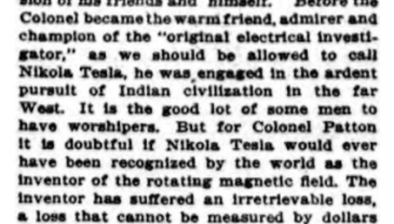 Preview of One Thing Saved by Nikola Tesla article