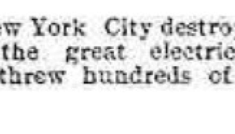 Preview of Fire in New York City article