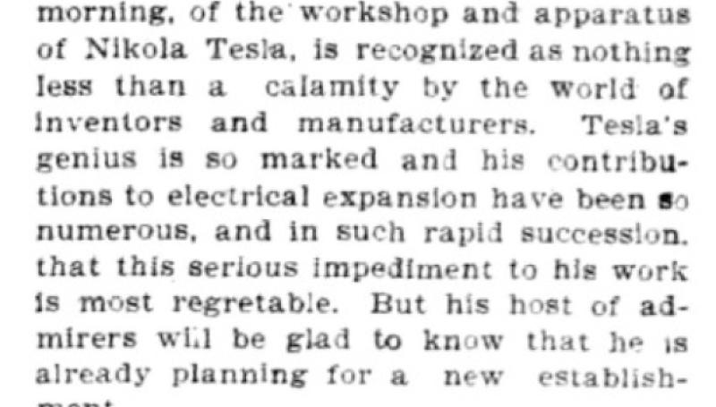 Preview of Tesla's Calamity article