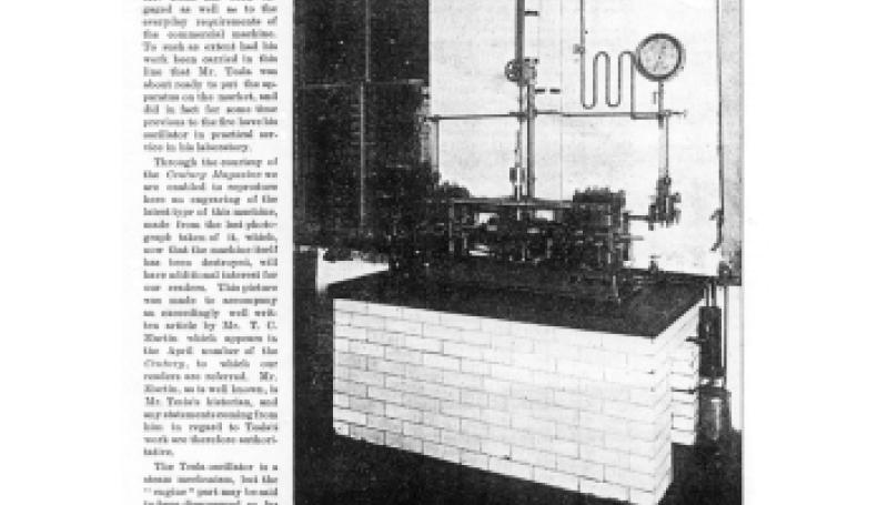 Preview of The Steam-Driven Tesla Oscillator article