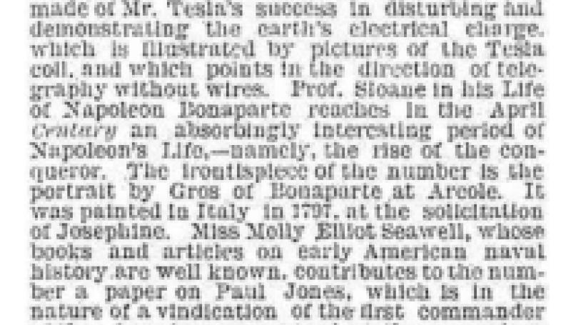 Preview of Magazine Notices - The Century (Apr. 1895) article