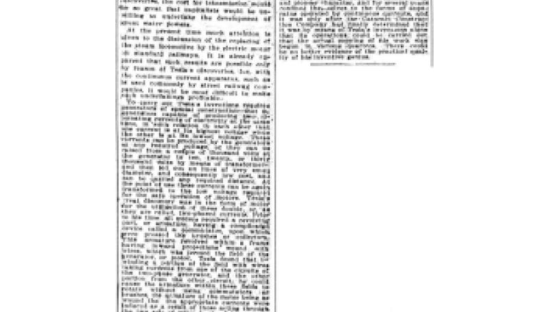 Preview of Nikola Tesla's Inventions article