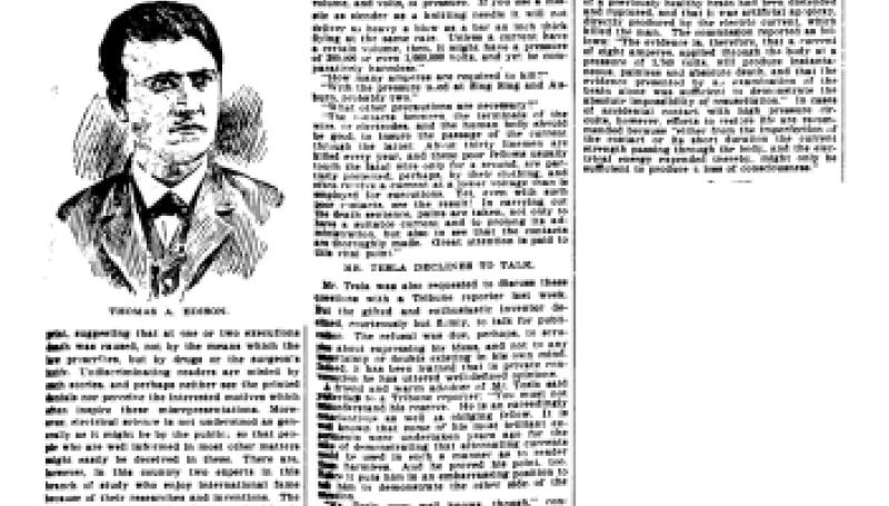Preview of Resuscitaion After Electrical Execution Impossible - Sure Death, Says Edison article