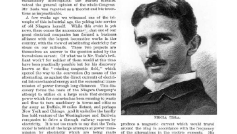 Preview of Nikola Tesla and the Electrical Outlook article