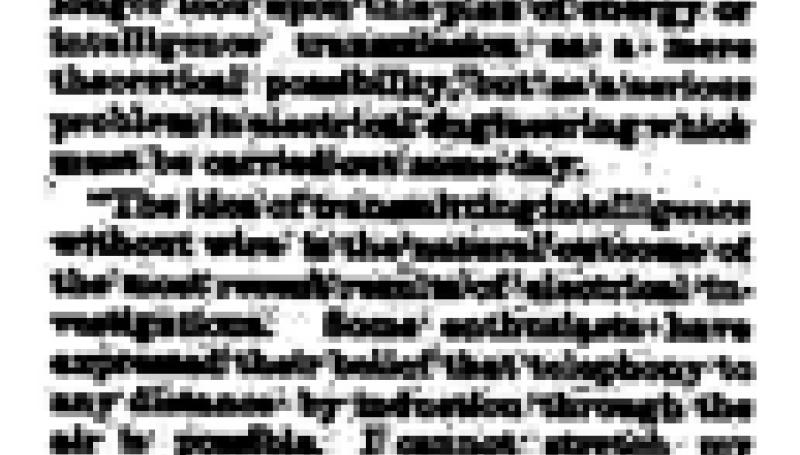 Preview of Telegraphing Without Wire (Sep. 8, 1895) article