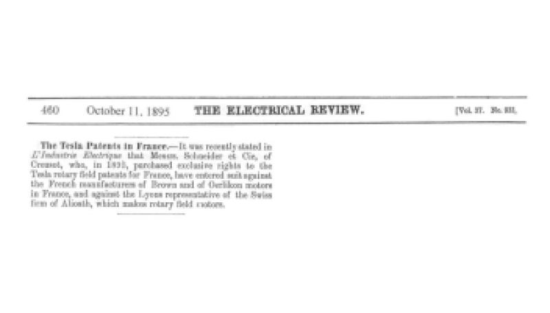 Preview of The Tesla Patents in France article