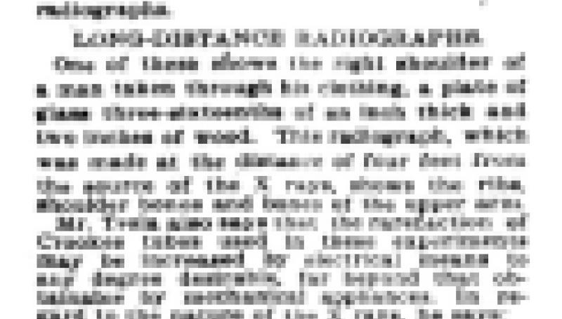 Preview of Tesla and X-Rays article