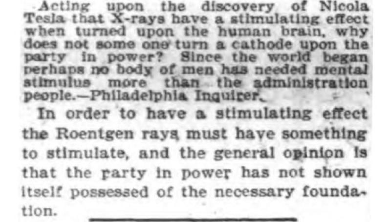 Preview of X-Rays Have a Stimulating Effect article