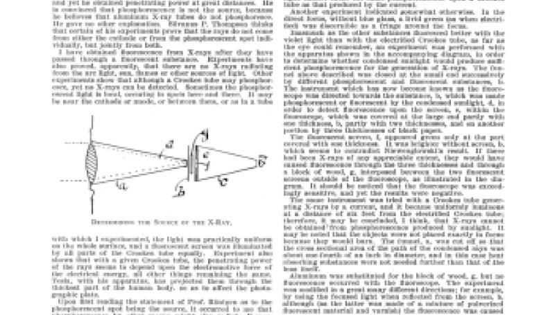 Preview of Phosphorescence as the Source of X-Rays article