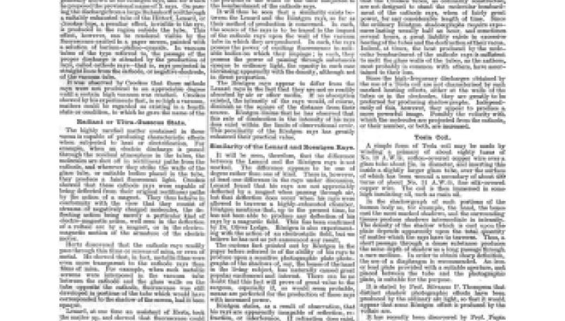 Preview of The Roentgen Rays article