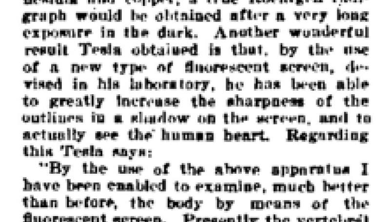 Preview of Tesla's Researches article