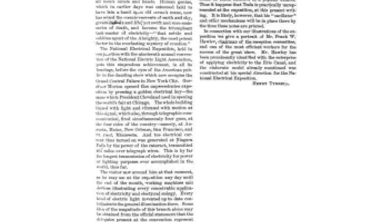 Preview of The Apotheosis of Electricity article