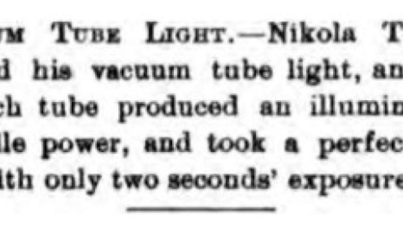 Preview of Vacuum Tube Light article