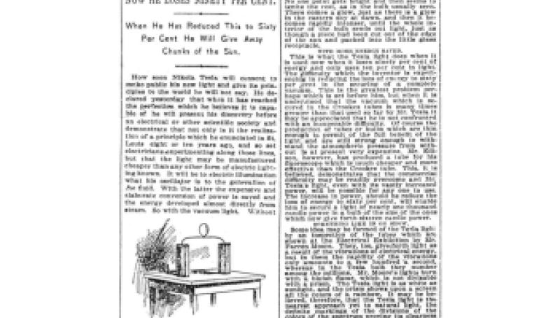 Preview of Tesla's Bright Light article