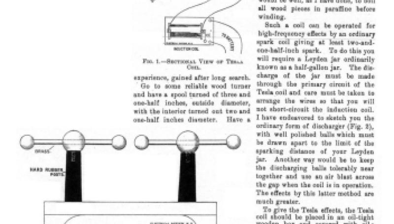 Preview of How To Make and Use a Tesla High-Frequency Coil article