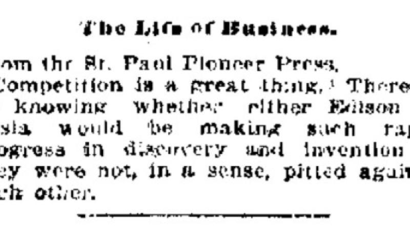 Preview of The Life of Business article