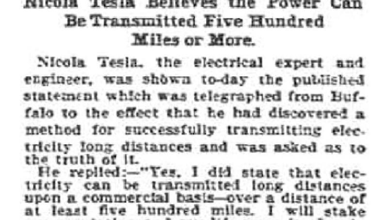 Preview of Long Distance Electricity article