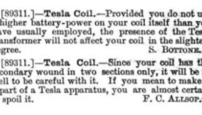 Preview of Tesla Coil - Answers to Questions article