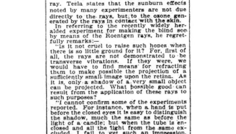 Preview of X Rays on the Blind article