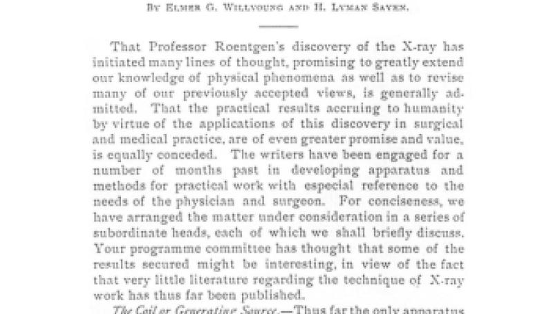 Preview of X-Rays, Apparatus and Methods article