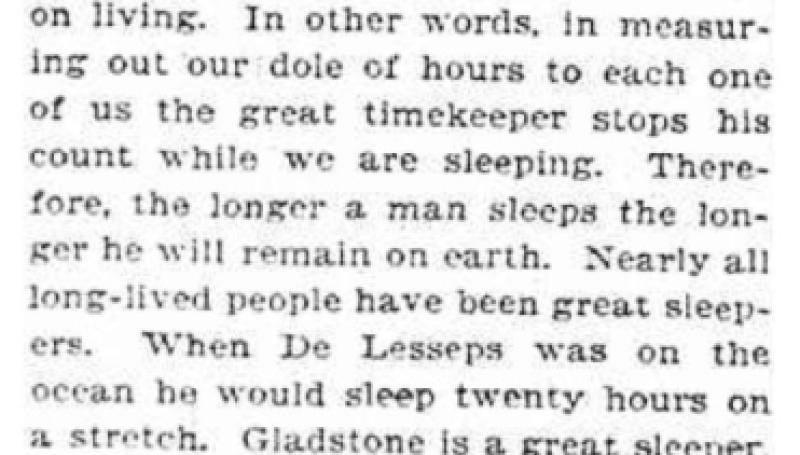 Preview of Tesla on Long Life and Sleep (reprint 2) article