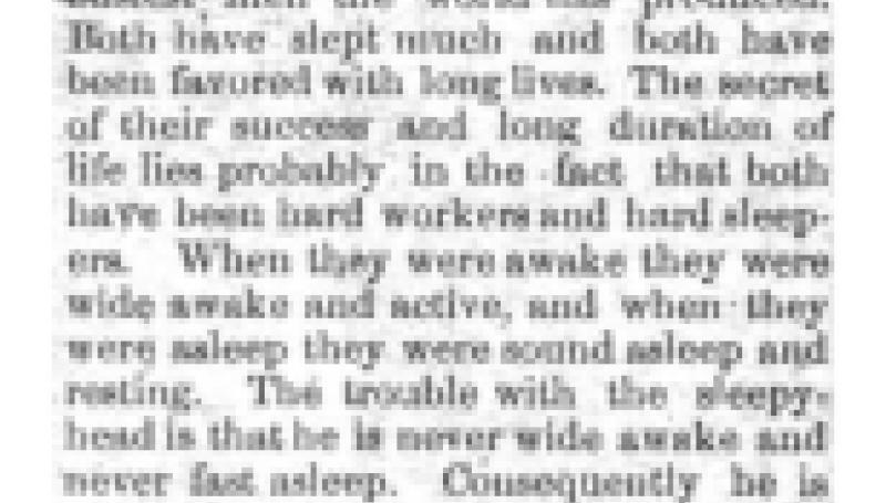 Preview of Tesla on Long Life and Sleep (Mar. 28, 1897) (reprint) article