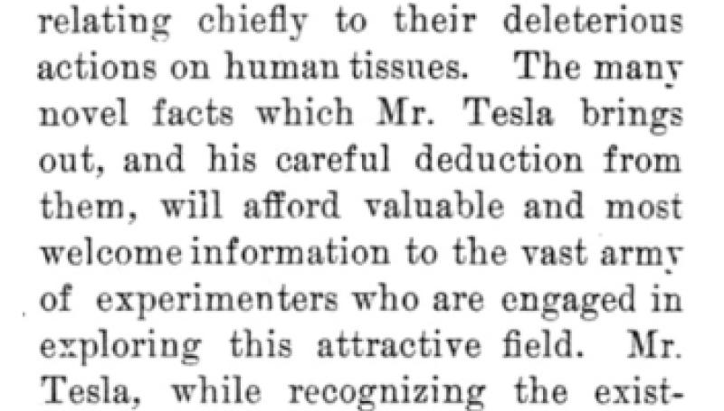 Preview of Tesla on the Hurtful Actions of Lenard and Roentgen Tubes - Editorial article