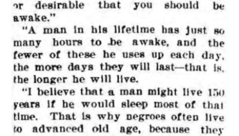 Preview of Sleep Plenty and Live Long (reprint) article