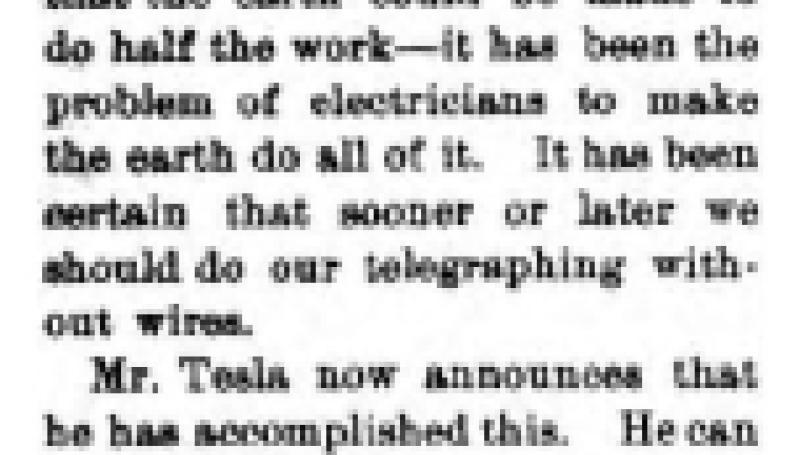 Preview of Tesla's Triumph (reprint) article