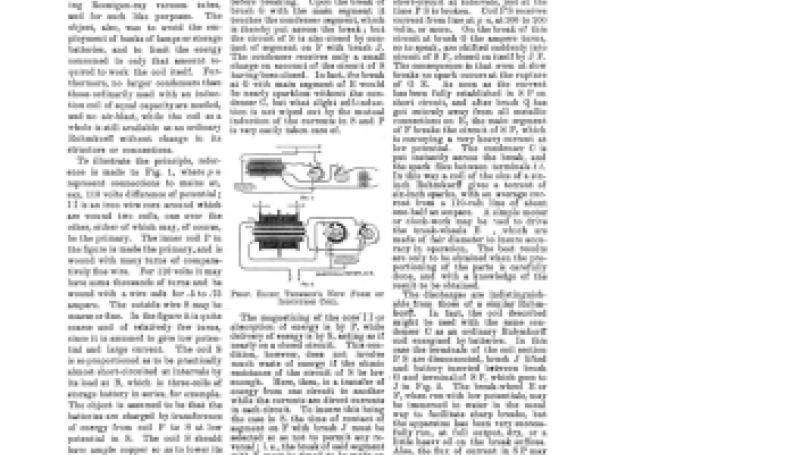 Preview of A New Form of Induction Coil article