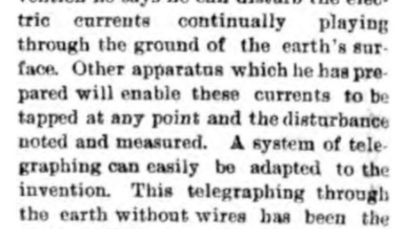 Preview of To Telegraph Around the World Without Wires (reprint) article