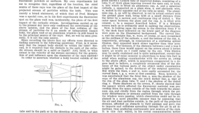 Preview of On the Source of Roentgen Rays and the Practical Construction and Safe Operation of Lenard Tubes article