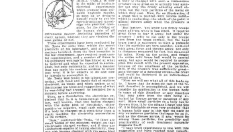 Preview of Electrical Cure for Skin Disease article