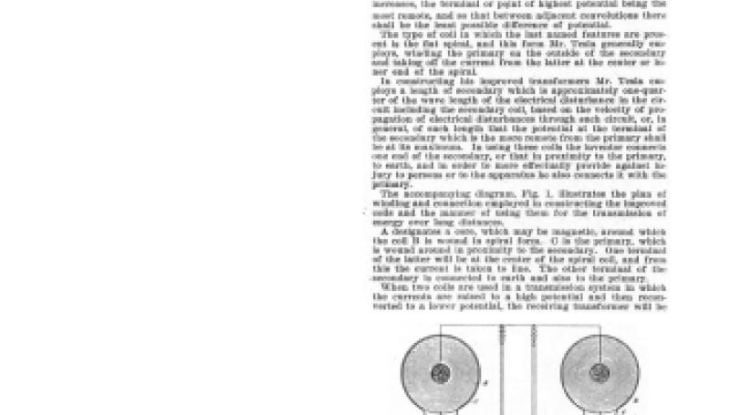 Preview of Tesla's High Potential Transformer article