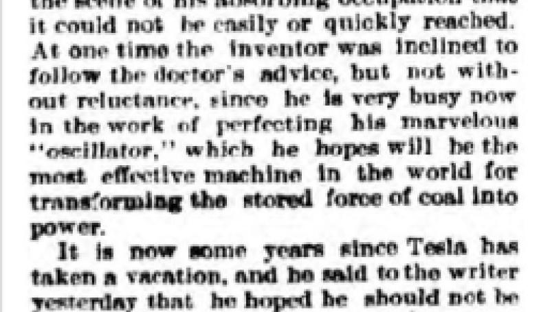 Preview of Nikola Tesla (Dec. 6, 1897) (reprint) article