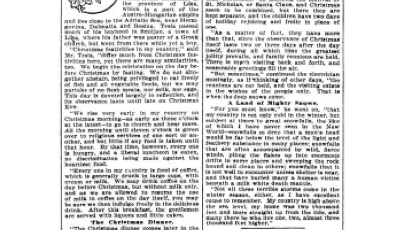 Preview of Christmas Upon Adriatic's Shores article