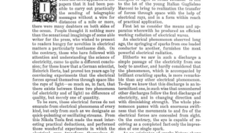 Preview of The New Telegraphy article