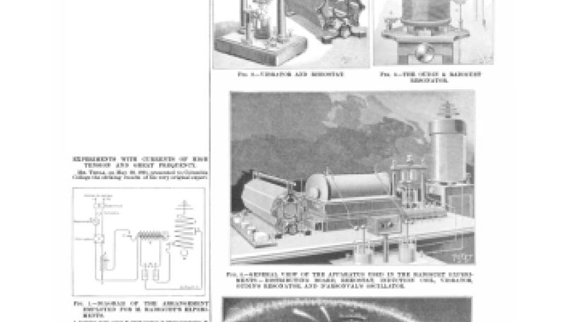 Preview of Experiments with Currents of High Tension and Great Frequency article