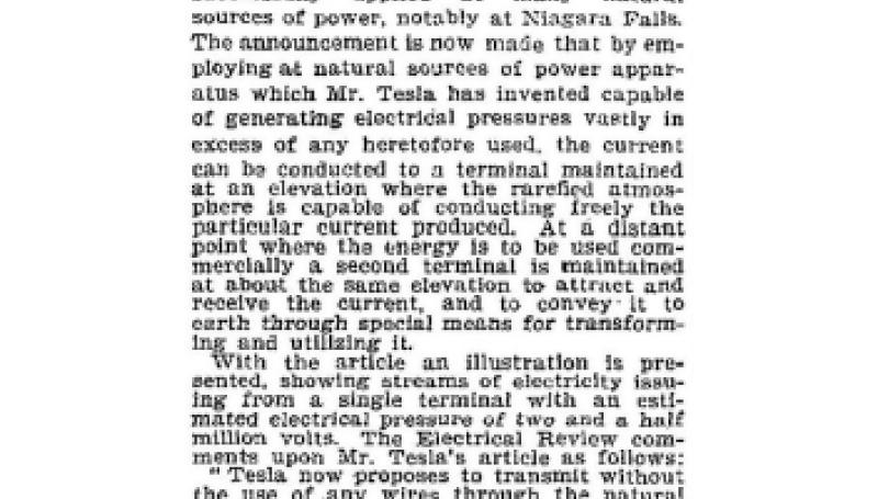 Preview of To Transmit Electric Power article