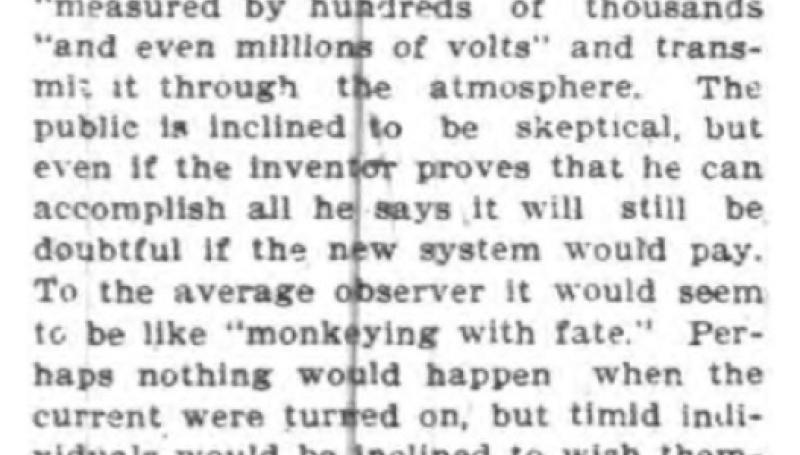Preview of Tesla's Great Scheme article