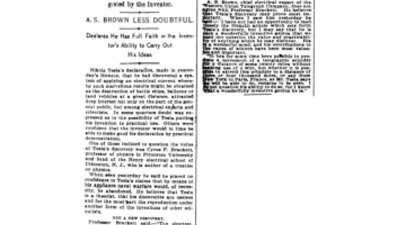 Preview of Doubts Value of Tesla Discovery article