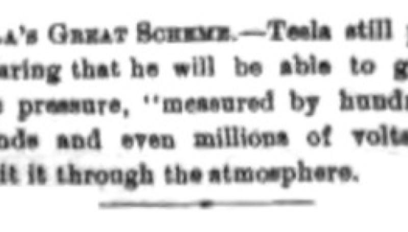 Preview of Tesla's Great Scheme article