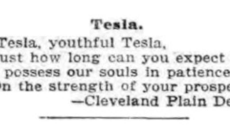 Preview of Tesla (Jan. 12, 1899) article