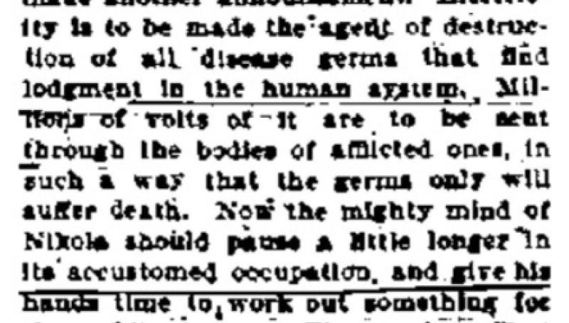 Preview of The Mighty Mind of Nikola Tesla article