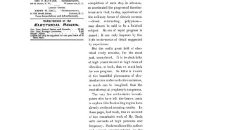 Preview of High Pressures and High Frequencies article