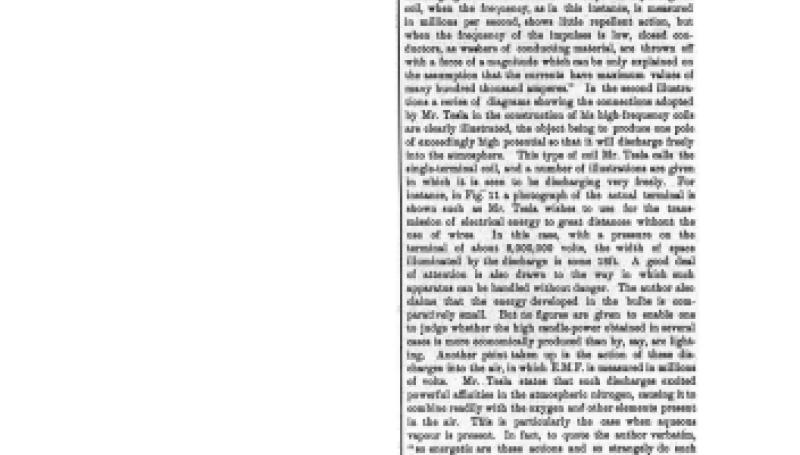 Preview of Teslaic Experiments article